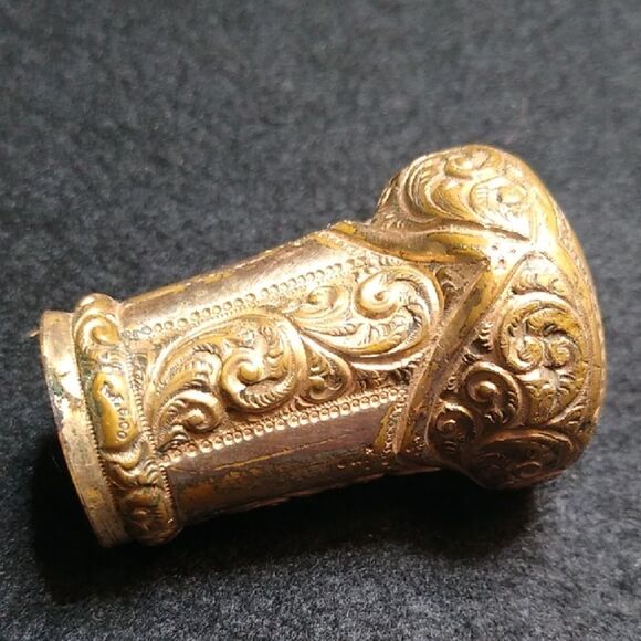 Vintage RFG&Co Gold Tone Metal Men's Walking Stick Top